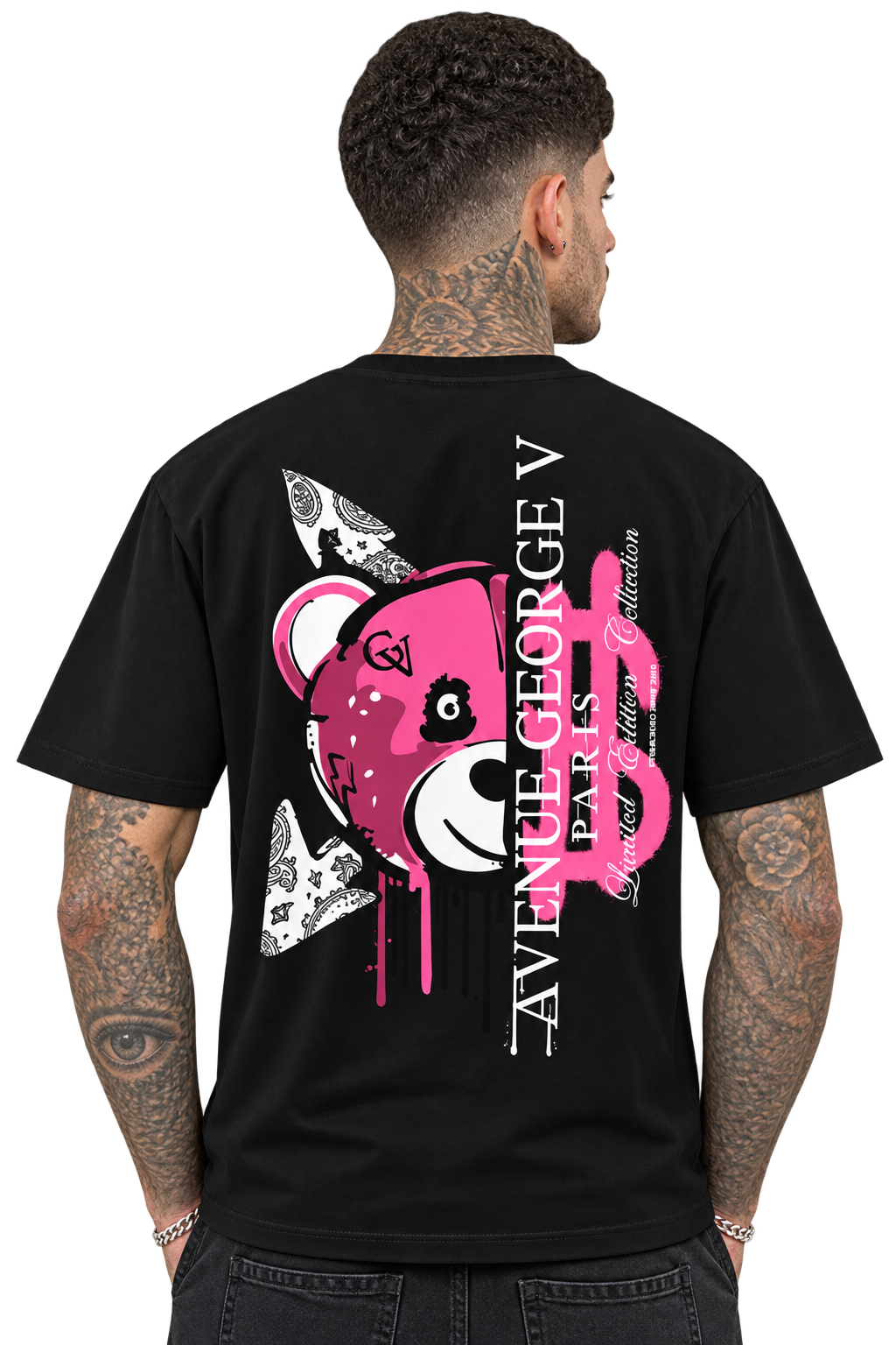 Avenue Greoge - V Pink/Black shirt