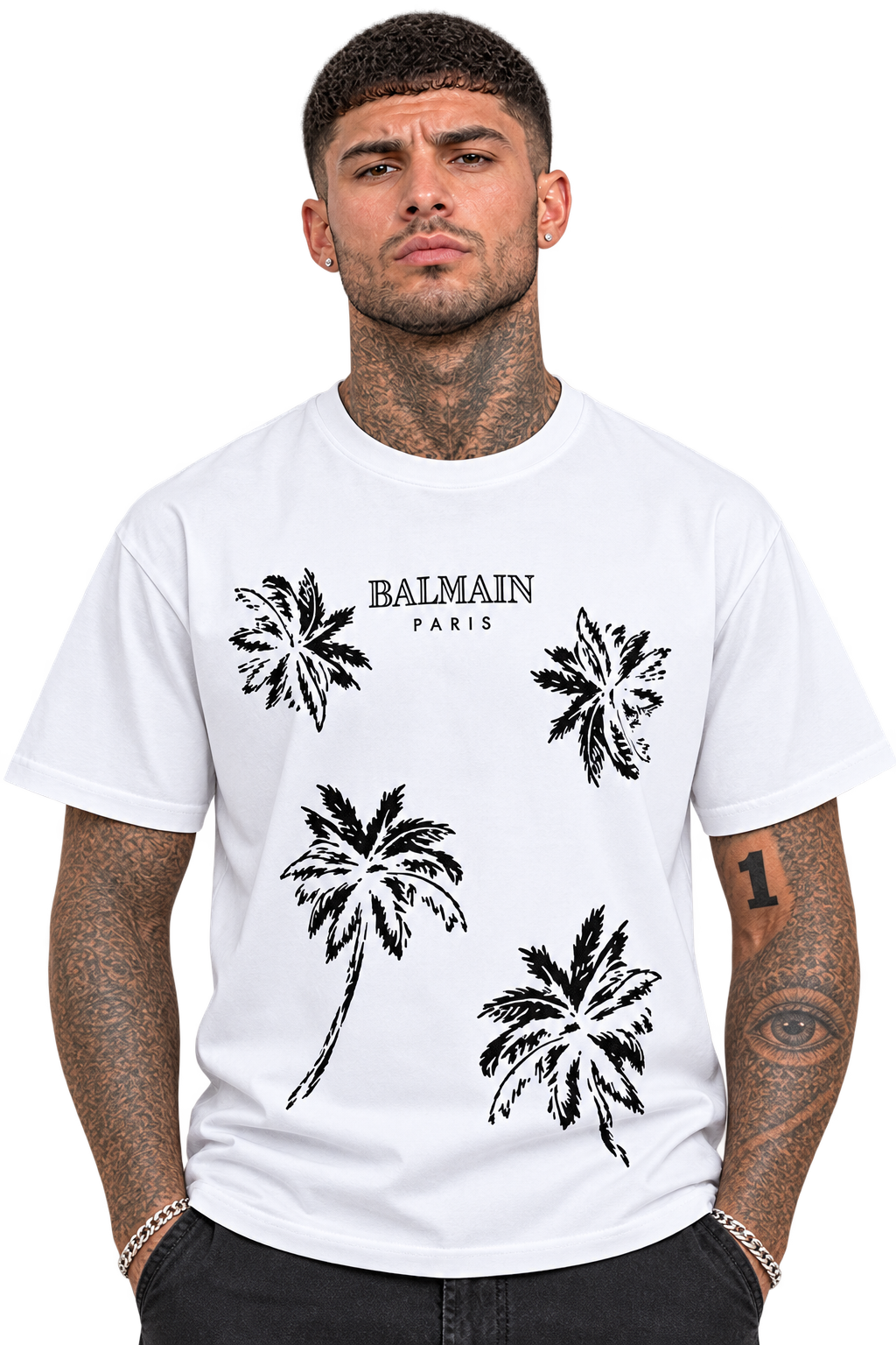 Balmain Palm - White shirt