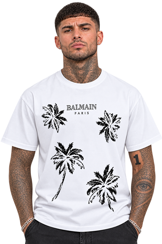 Balmain Palm - White shirt