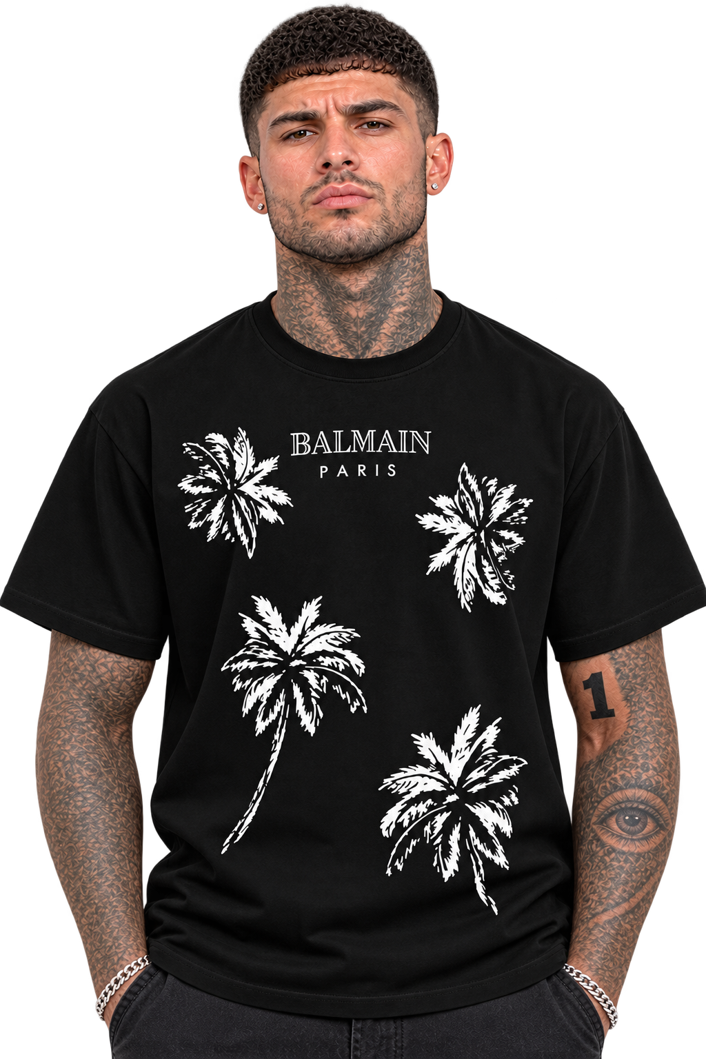 Balmain Palm - BLACK shirt
