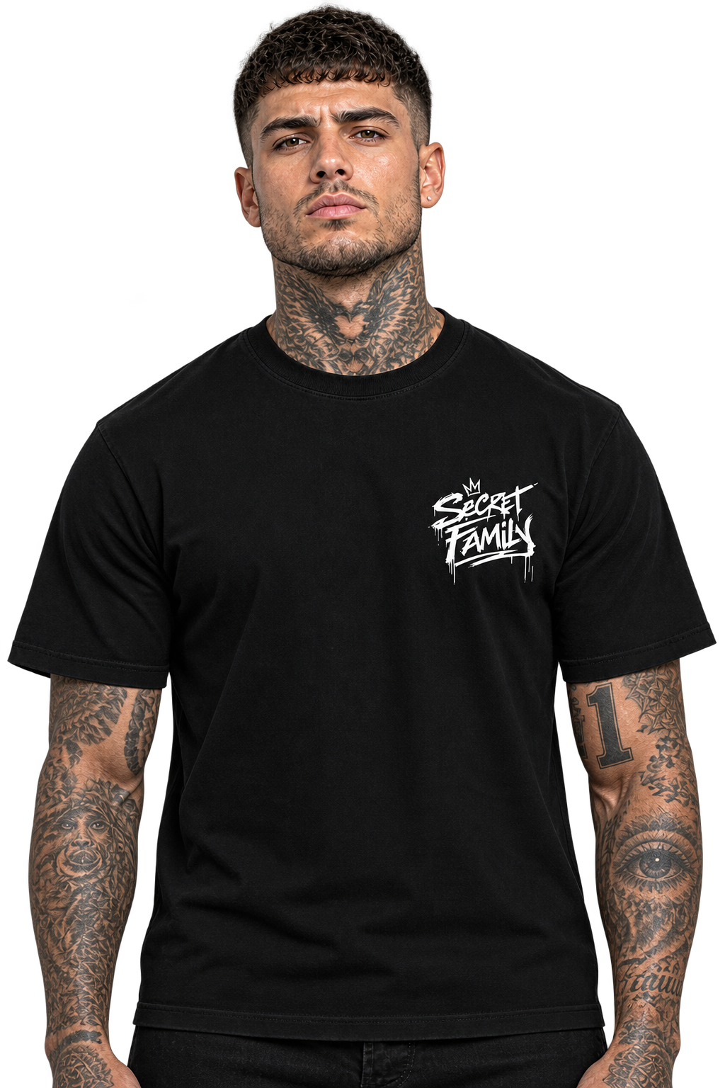 SECRET FAMILY - Shhh Black shirt