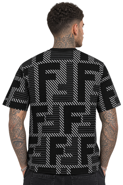 F€NDI - Pattern Black shirt