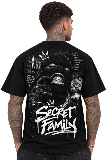 SECRET FAMILY - GANG Black shirt