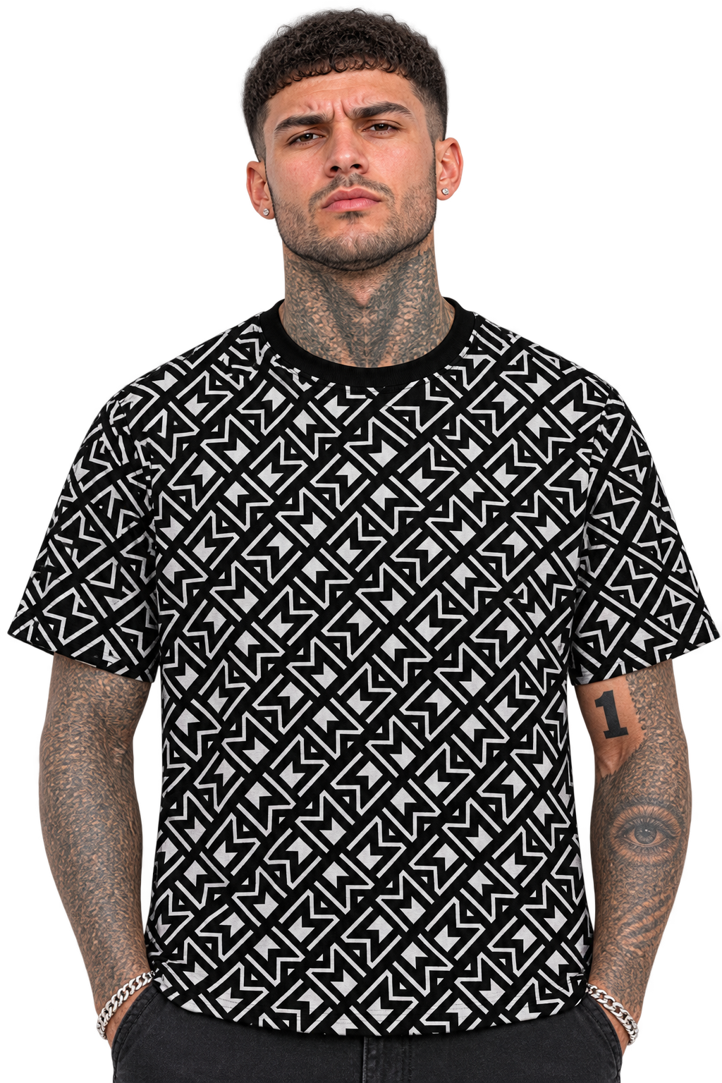 MONCL€R Pattern - Black shirt